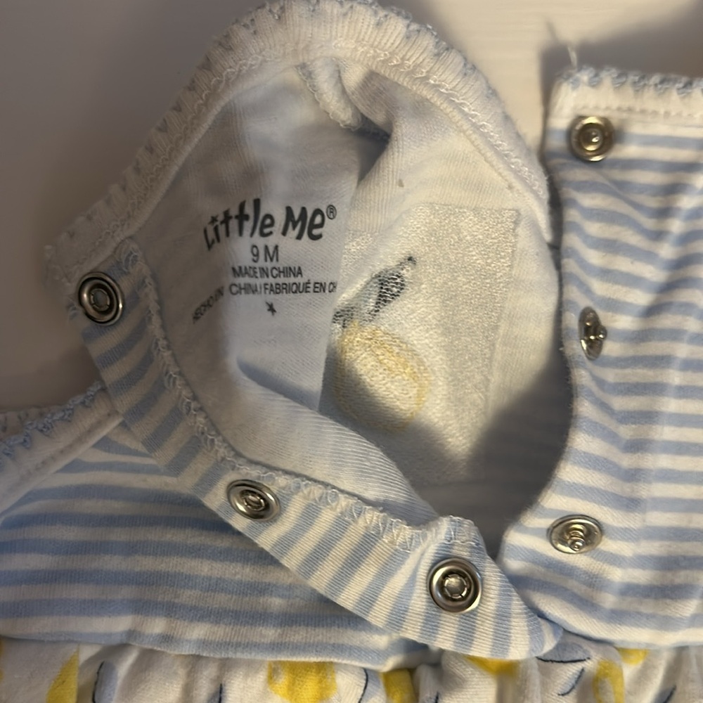 Little Me baby girl bodysuit dress sunsuit 6-9 months - Picture 3 of 3